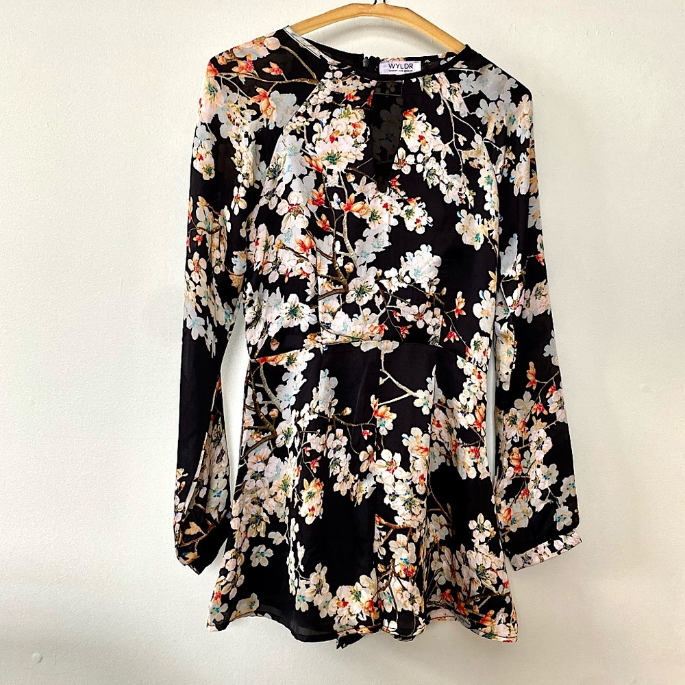 Wyldr Silk Pattern Romper 🌸🌼🌿